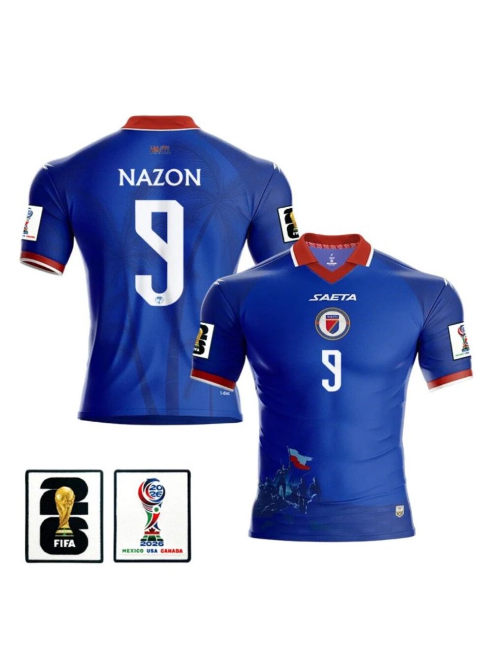Duckens Nazon Haiti 2026 World Cup Soccer Jersey Blue